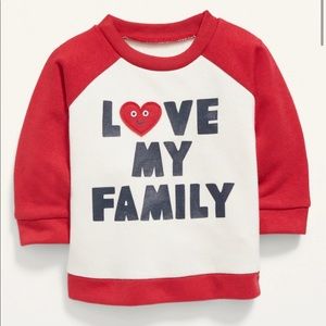 Unisex Baby Graphic Crewneck Sweatshirt Top Size:12-18M NWT